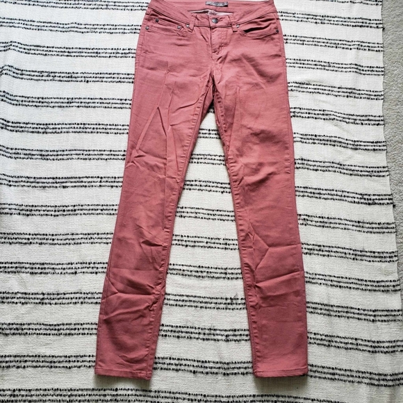Prana Kara Jeans Organic Cotton Mauve Dusty Rose Pink Low Rise Jean - NWOT - Picture 3 of 12